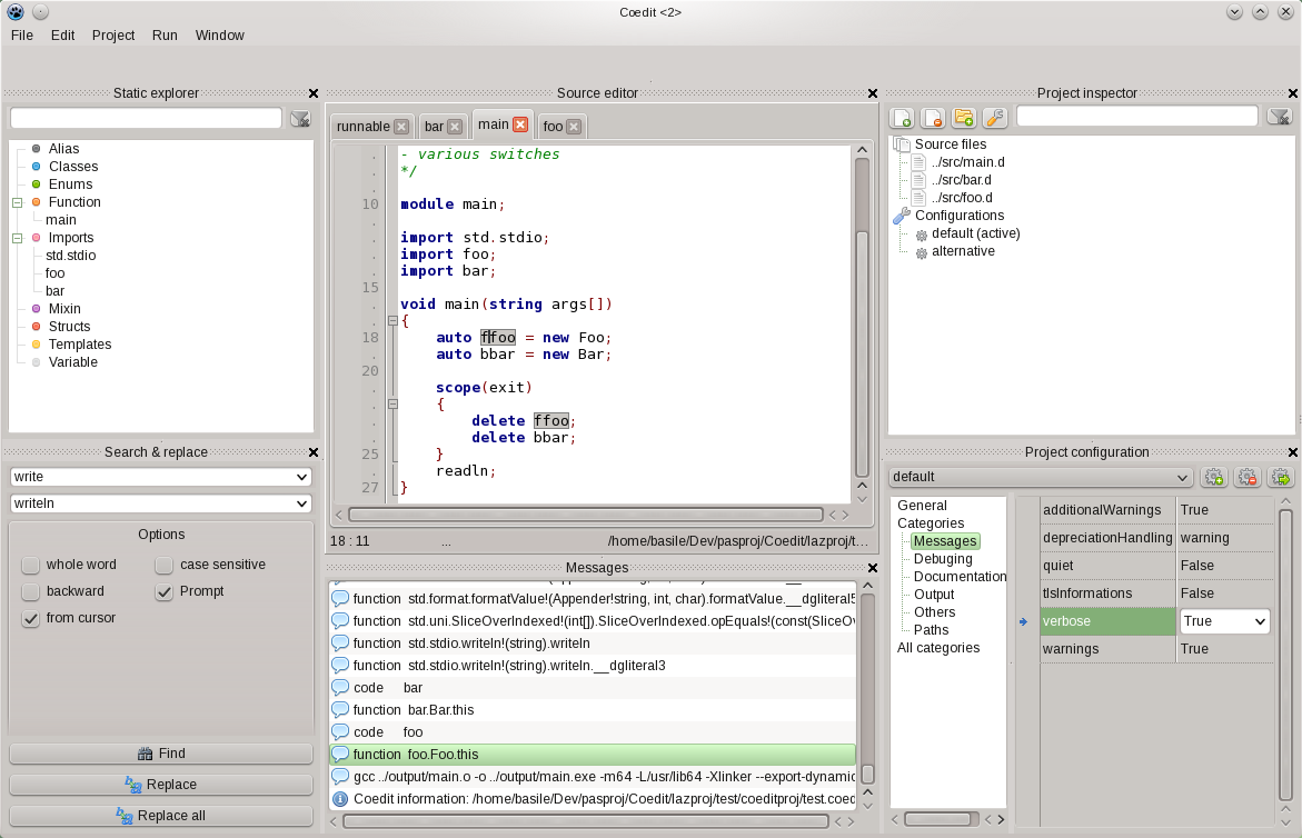 Coedit GUI preview Nux screen-cap