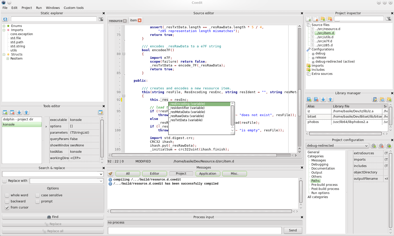 Coedit GUI preview Nux screen-cap